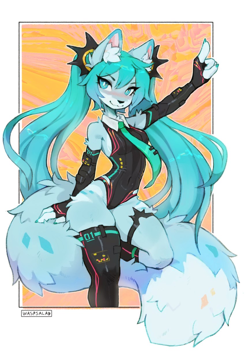 hatsune miku (vocaloid) created by waspsalad