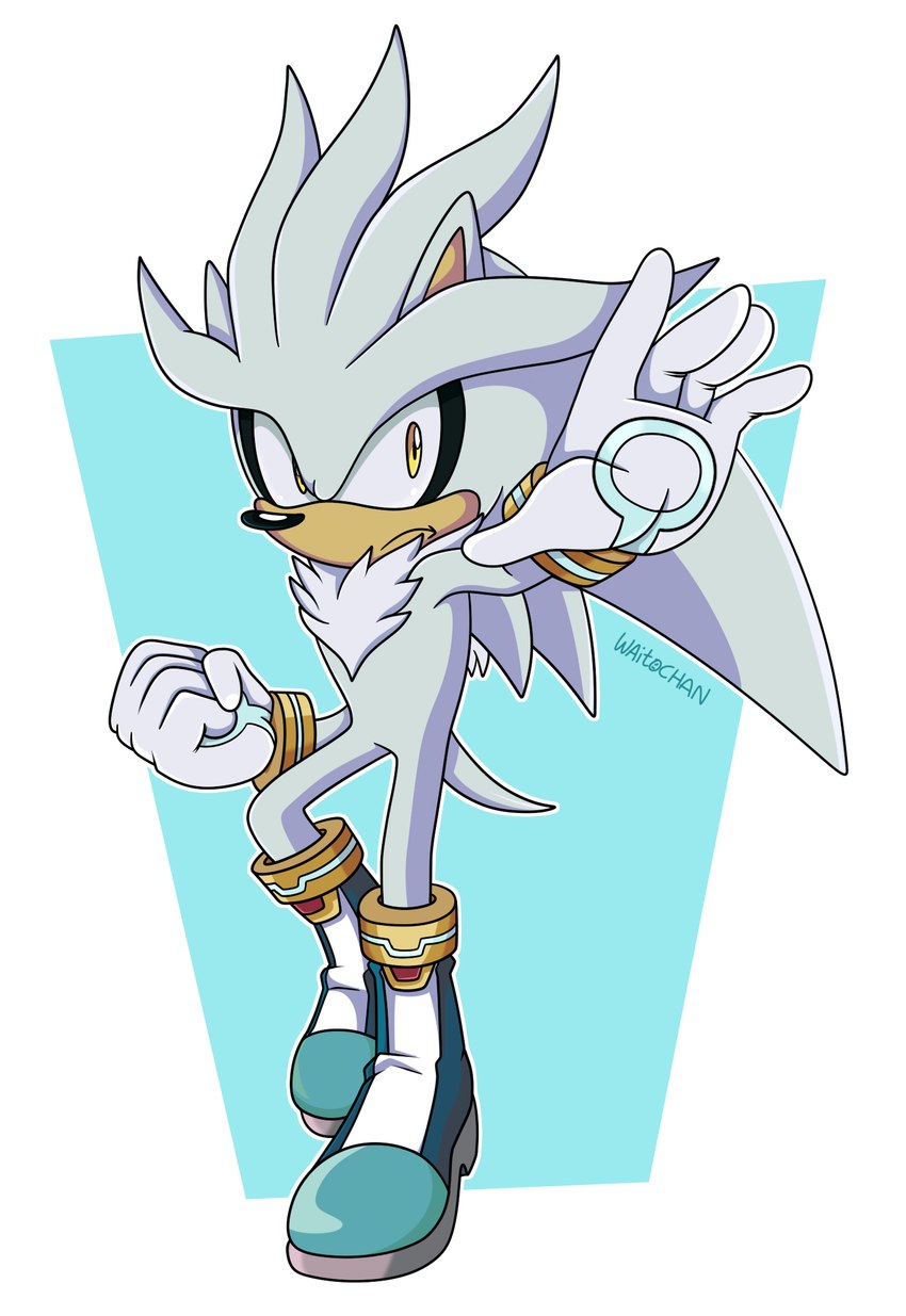 silver the hedgehog (sonic the hedgehog (comics) and etc) created by silentmist