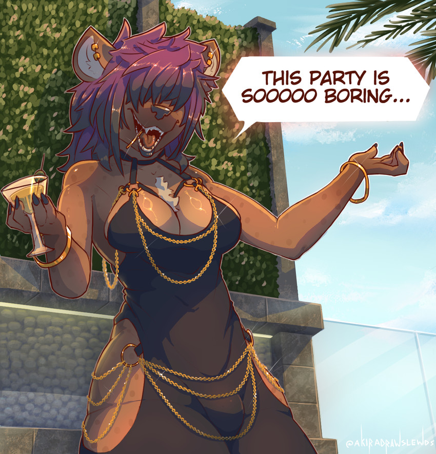 leah (hollow hip backless chain dress and etc) created by akiradrawslewds