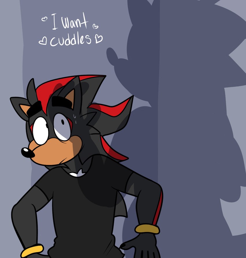 shadow the hedgehog and sonic the hedgehog (sonic the hedgehog (series) and etc) created by beastofeuthanasia