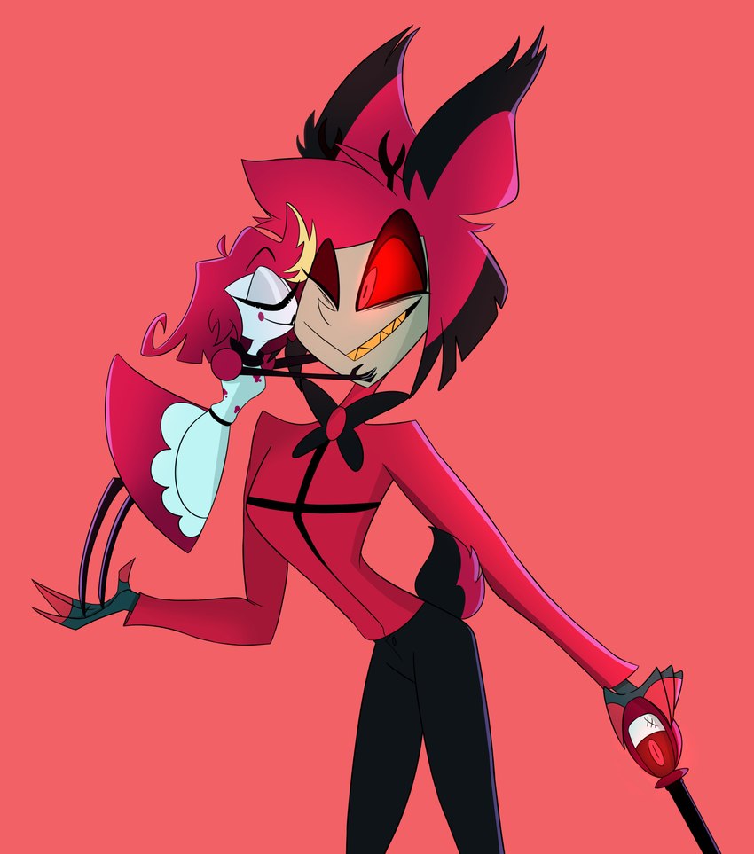 alastor and niffty (hazbin hotel) created by kirkland897