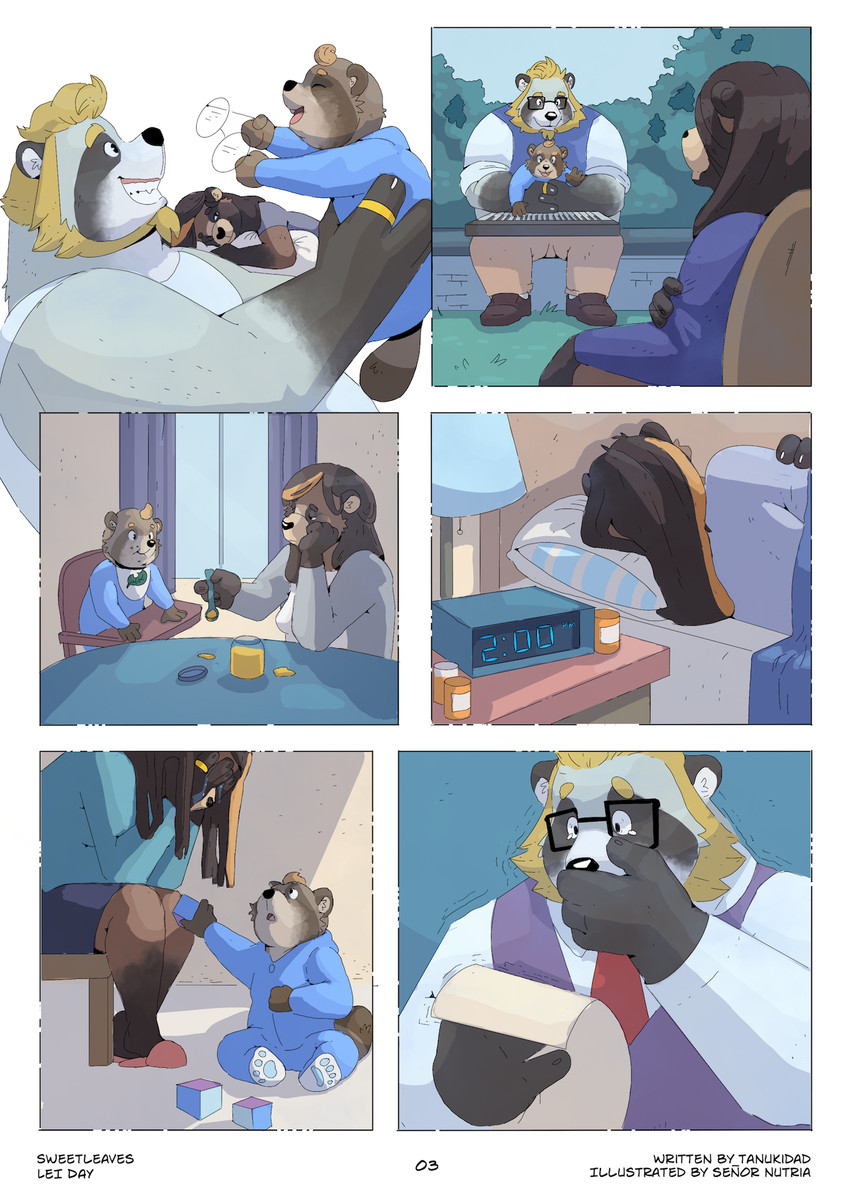 colson grainger, hanna grainger, and toby grainger (sweet leaves) created by senor nutria