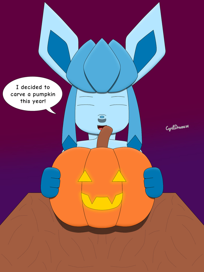 cyril the glaceon and fan character (halloween and etc) created by cyrildraws