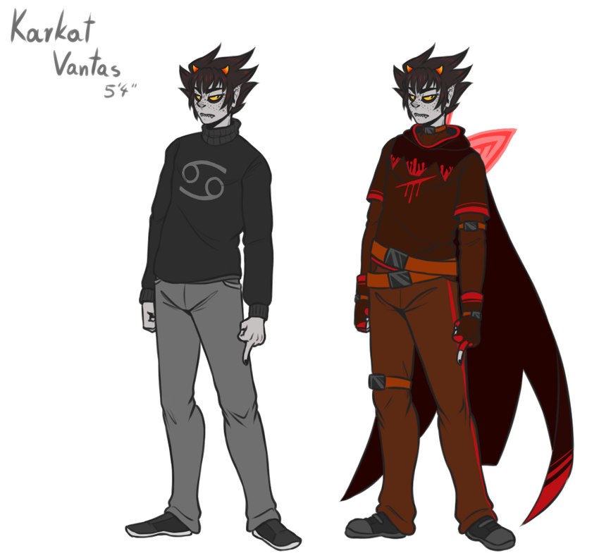 karkat vantas (ms paint adventures and etc) created by striding feather