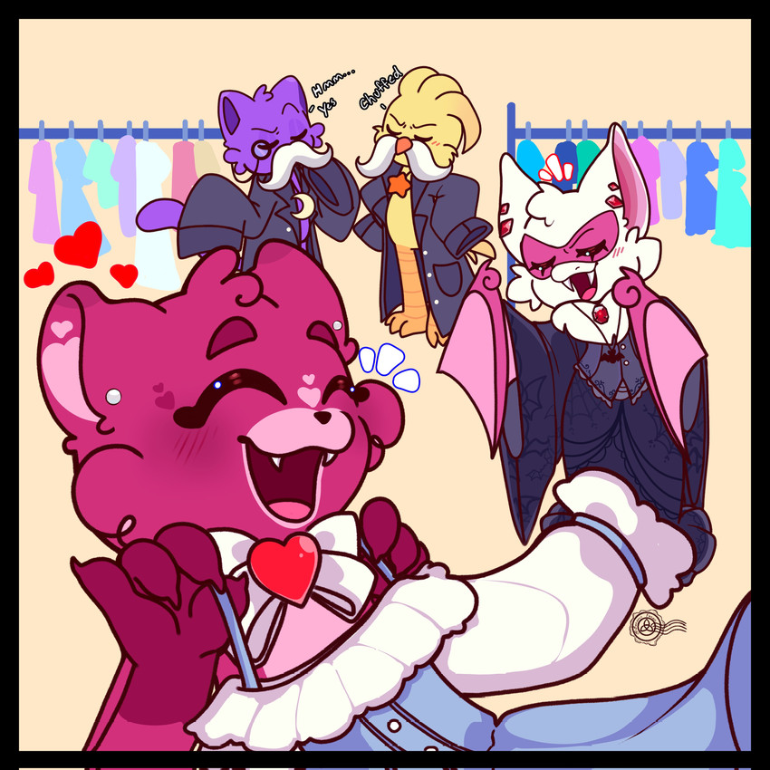 bobby bearhug, catnap, kickinchicken, and rabie baby (nightmare critters and etc) created by bonanusfanan