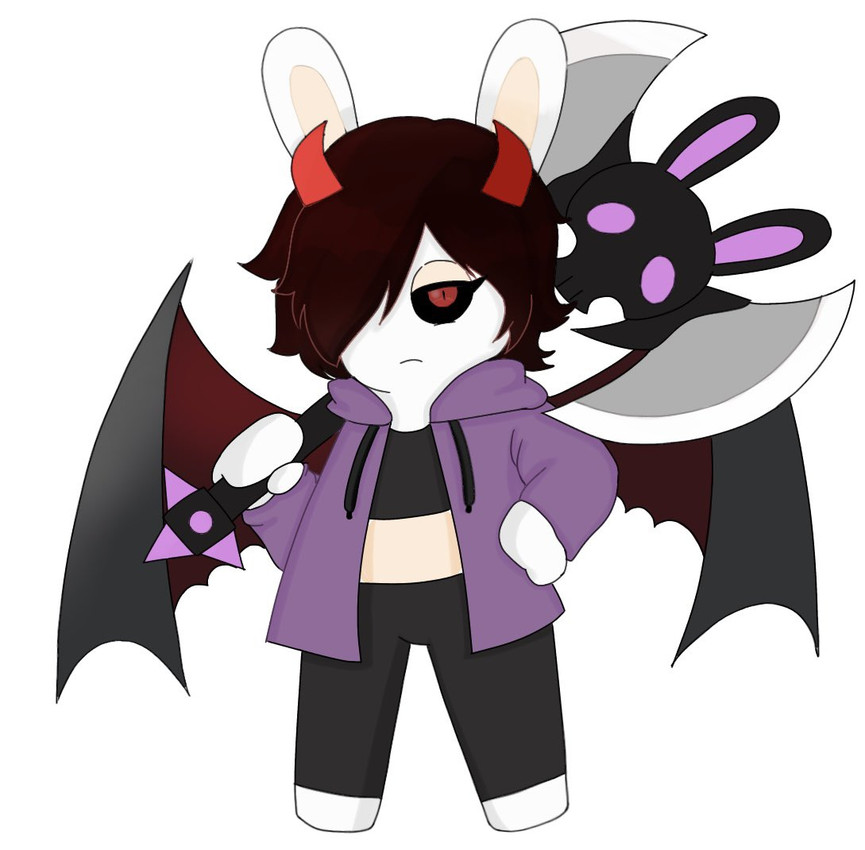 devil lulu and fan character (rayman (series) and etc) created by peypey mei1925