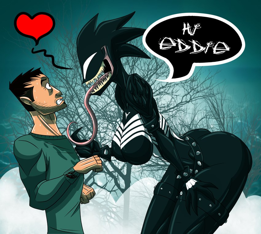 eddie brock and mania (marvel) created by therizkpiecraft