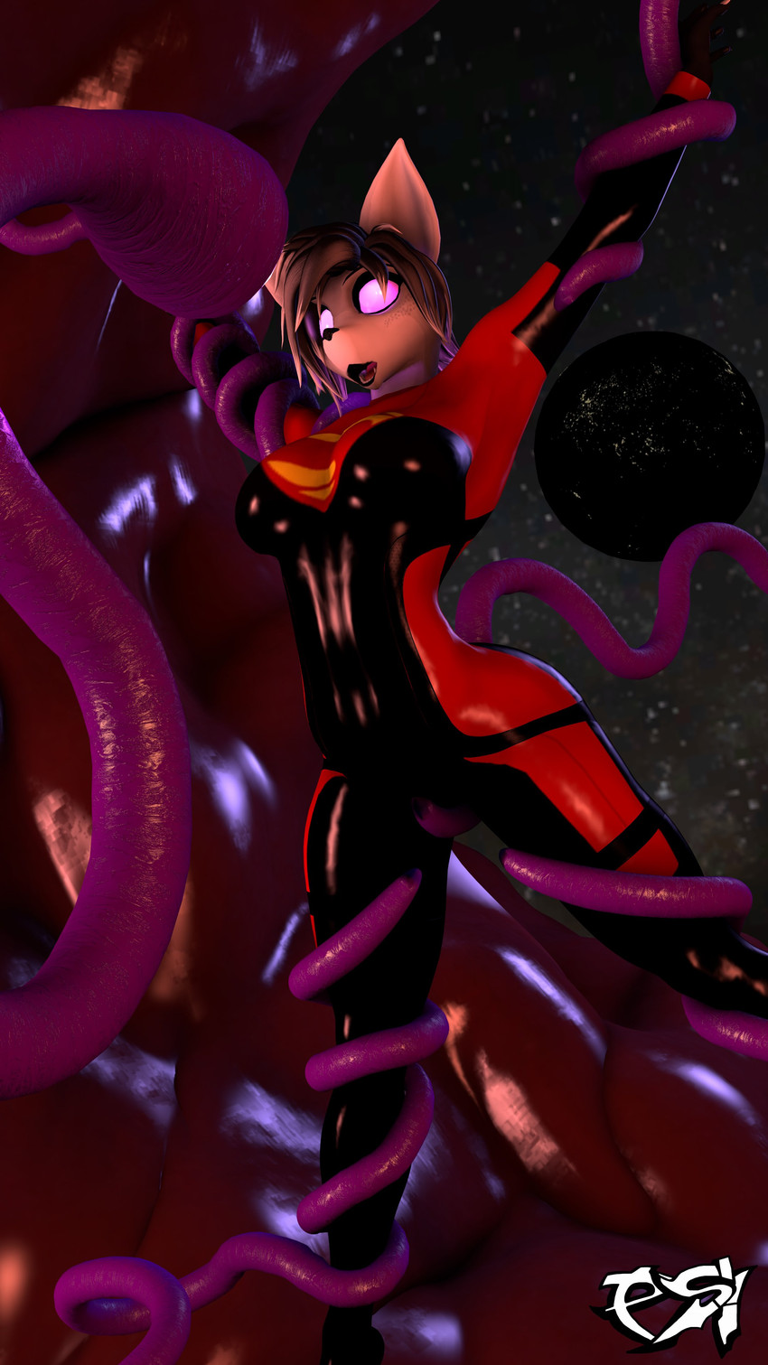 natsumi mercier and supergirl created by psikokinetic