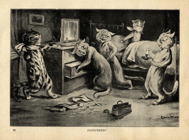 public domain and etc created by louis wain