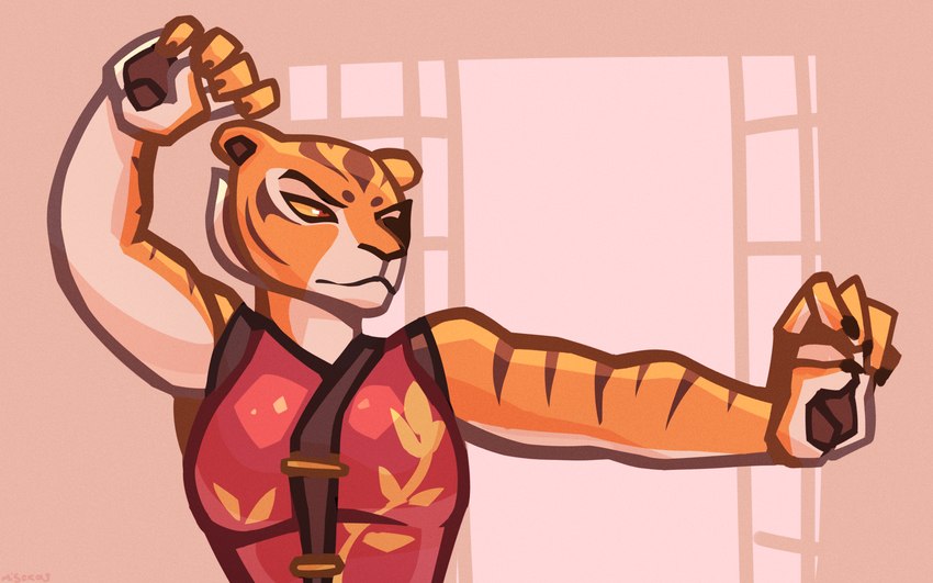 master tigress (kung fu panda and etc) created by misckass