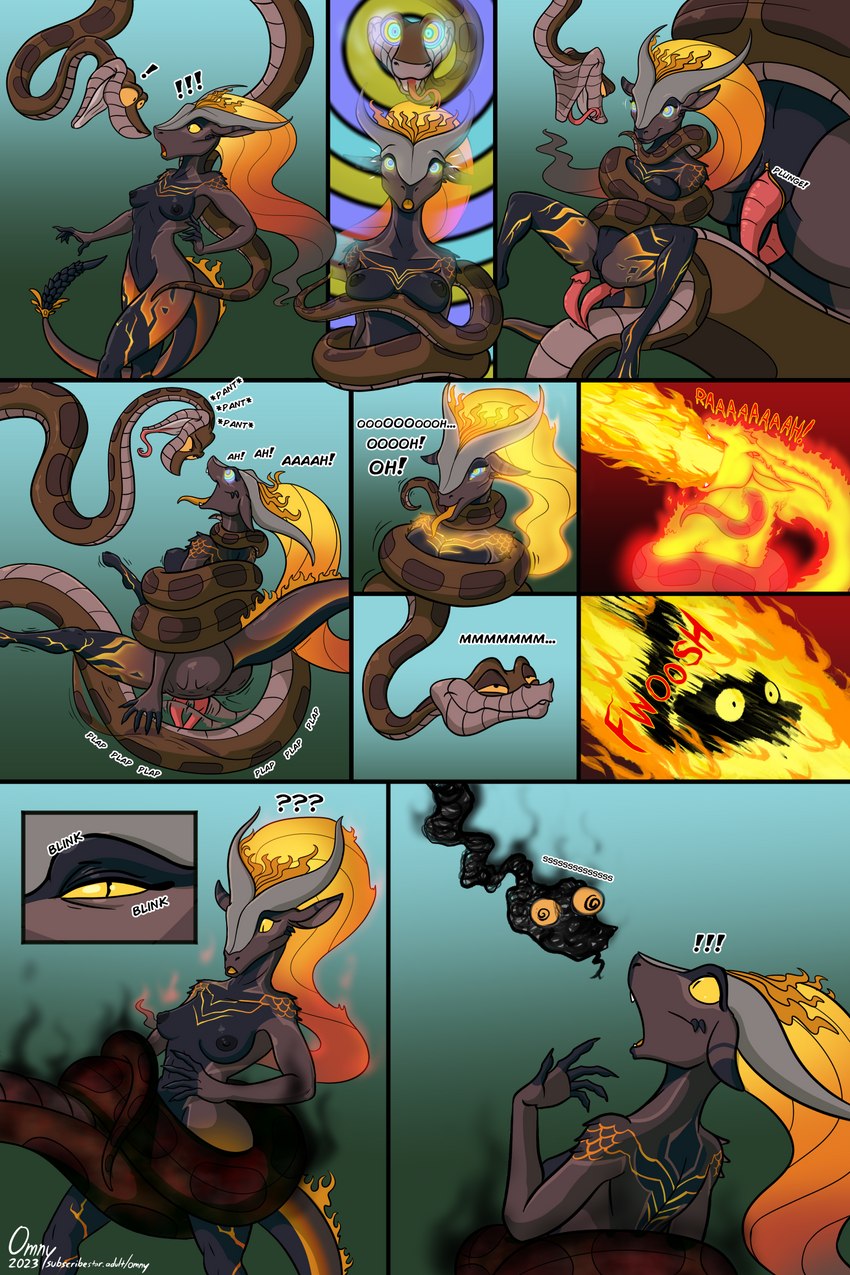 kaa and pompeii (the jungle book and etc) created by omny87