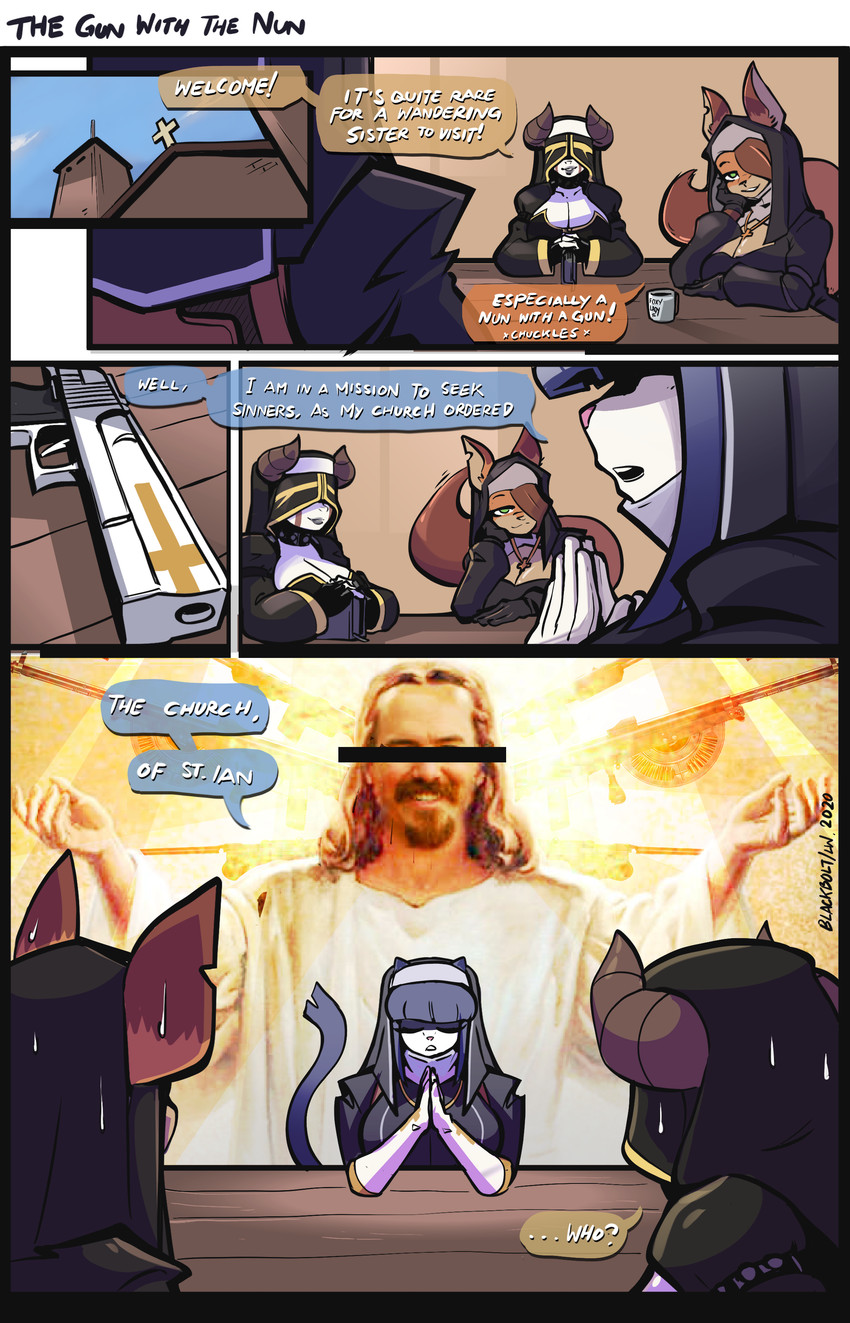 alma, ian mccollum, jesus christ, roxanne, and sister merryweather (forgotten weapons) created by blackboltlonewolf