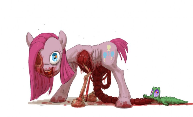 gummy, pinkamena, and pinkie pie (friendship is magic and etc) created by carniscorner