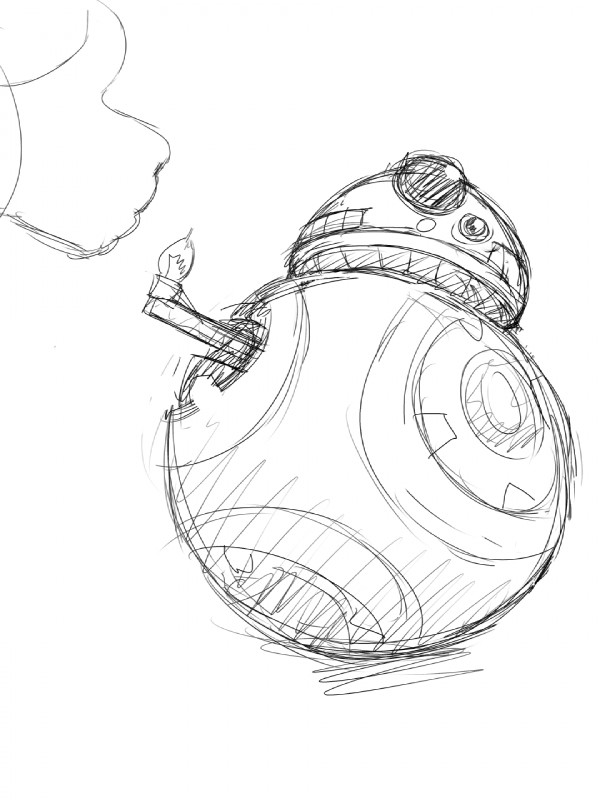 bb-8 (star wars) created by hladilnik