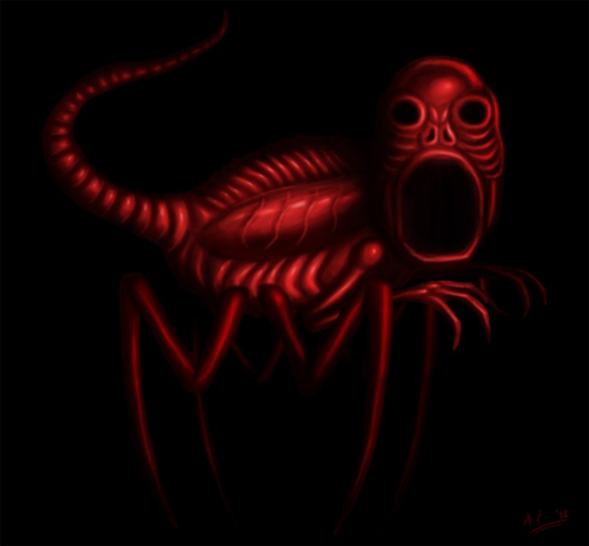 red (nes godzilla creepypasta and etc) created by crovirus