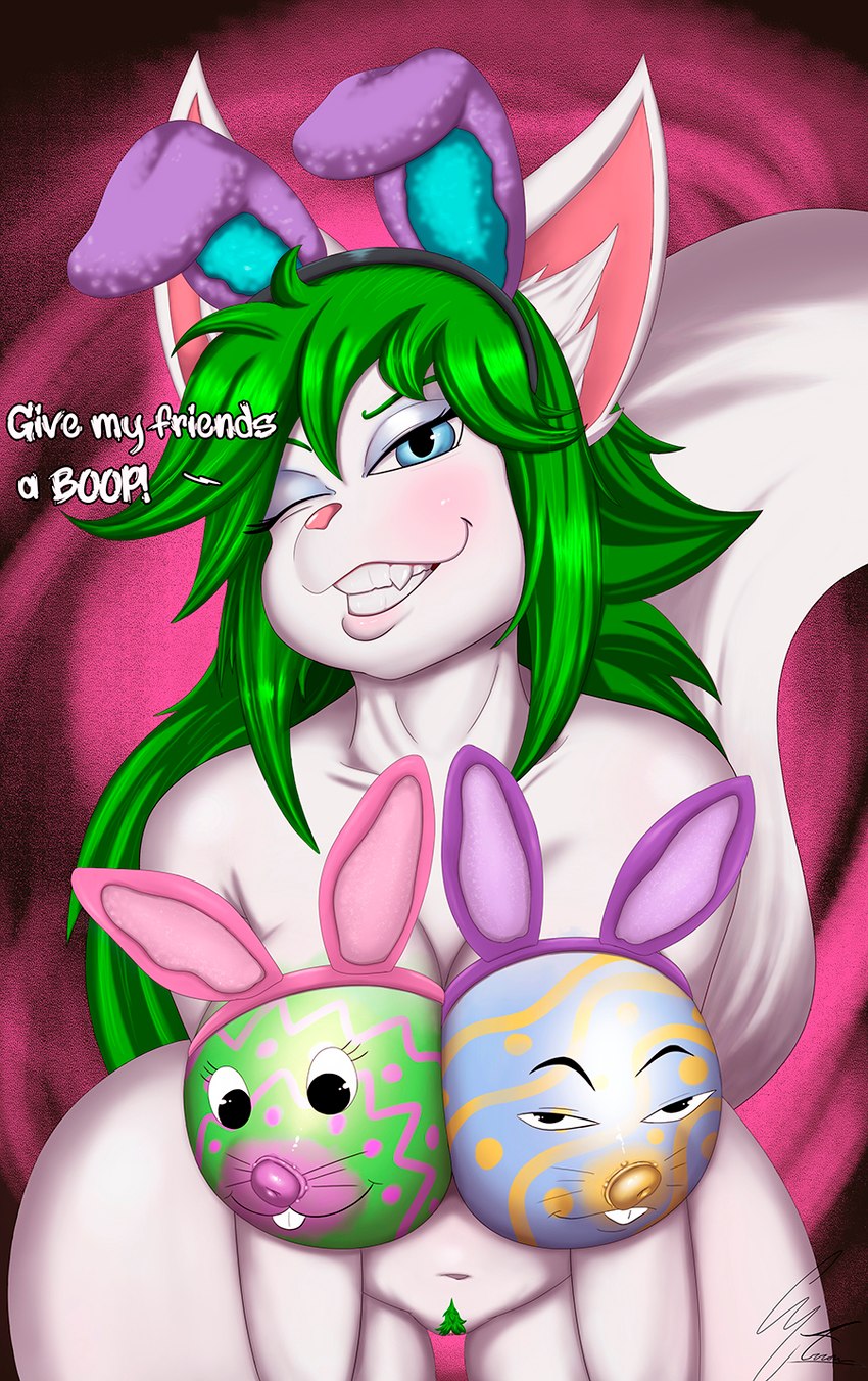 easter bunny and salt (paladins (game) and etc) created by g4rron