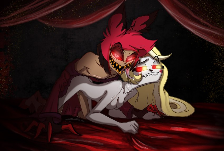 alastor and charlie morningstar (hazbin hotel) created by fantasyisland