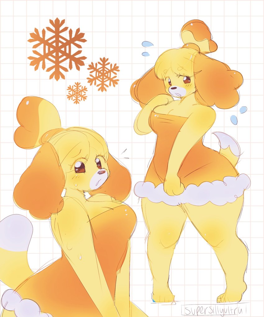 isabelle (animal crossing and etc) created by supersillyultra