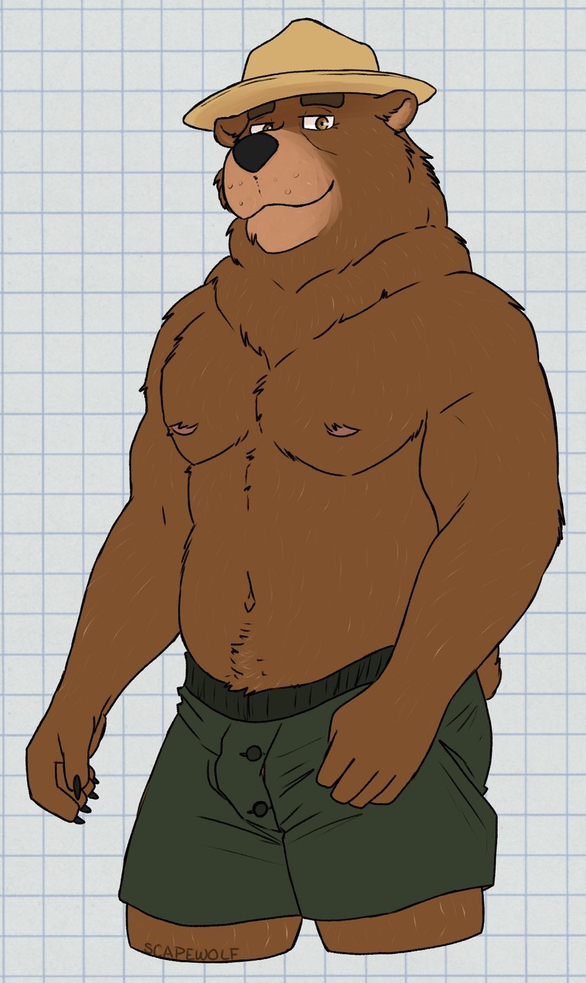 smokey bear (united states forest service) created by unsafescapewolf