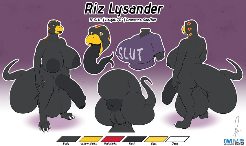 riz lysander created by owligatorstudios