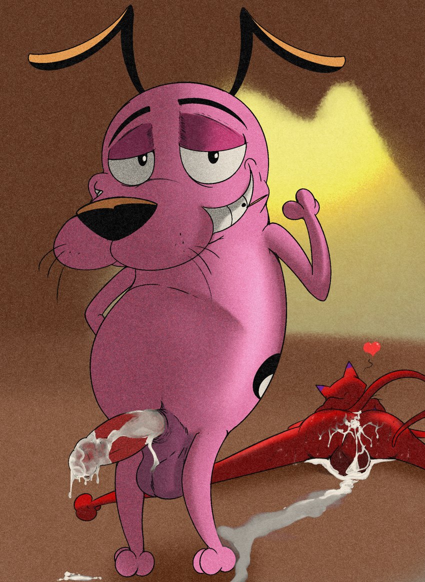 courage the cowardly dog and katz (courage the cowardly dog and etc) created by illegaleel