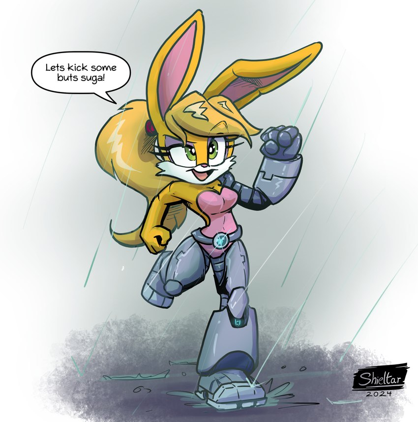 bunnie rabbot (sonic the hedgehog (archie) and etc) created by shieltar