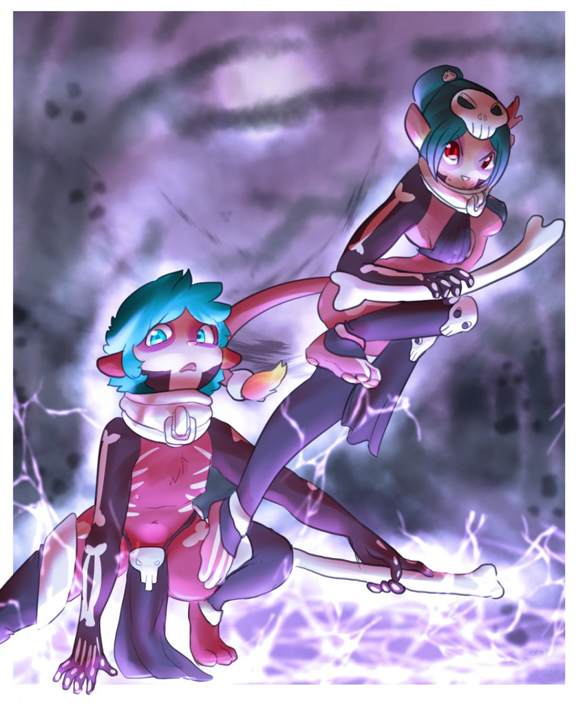 maddock and shindorei (halloween) created by cainethelongshot