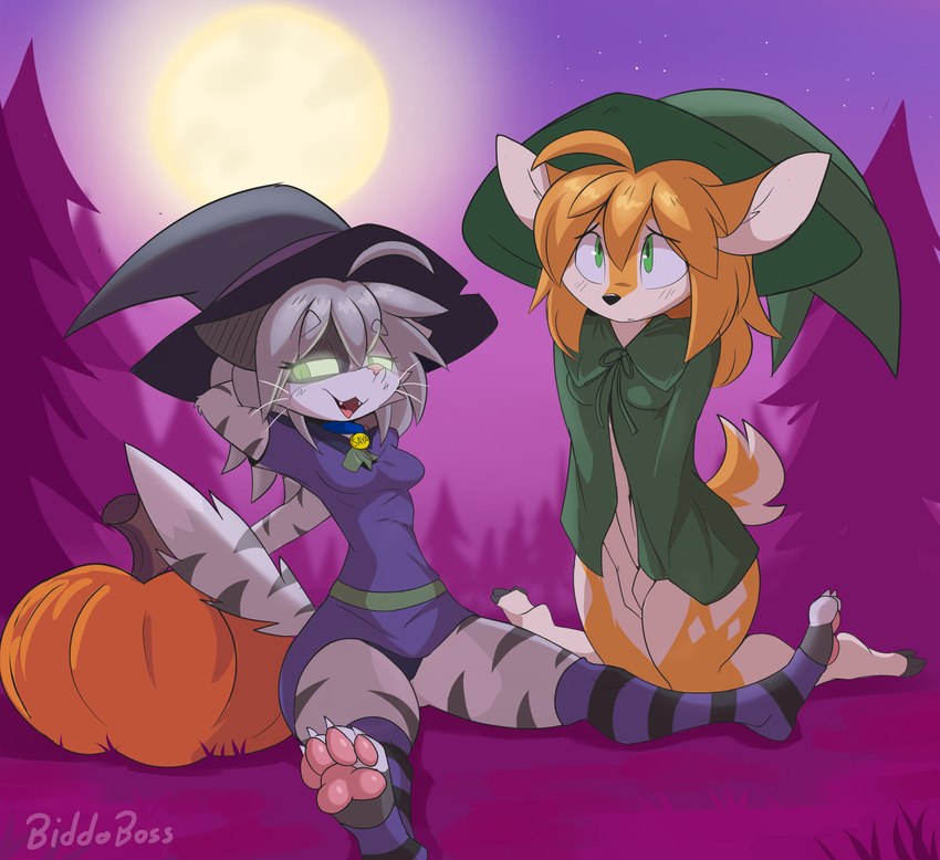 heidi and saya (halloween) created by biddoboss