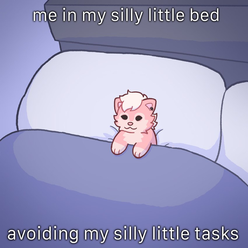 me in my silly little bed created by ohmygoditguppy