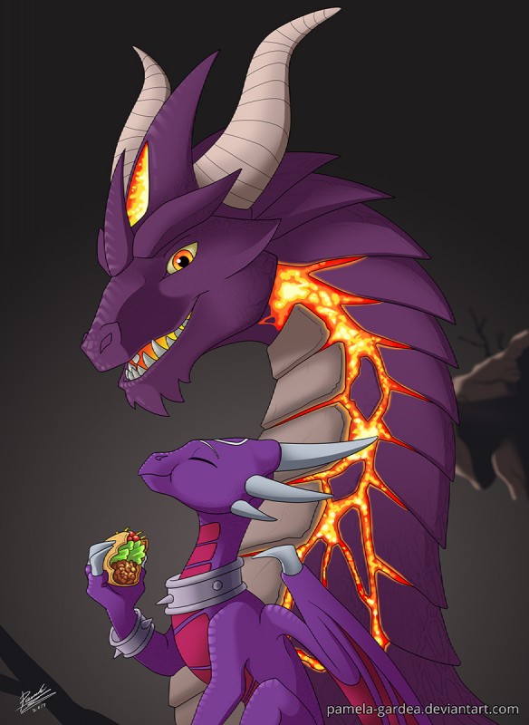 cynder and malefor (european mythology and etc) created by pamela-gardea