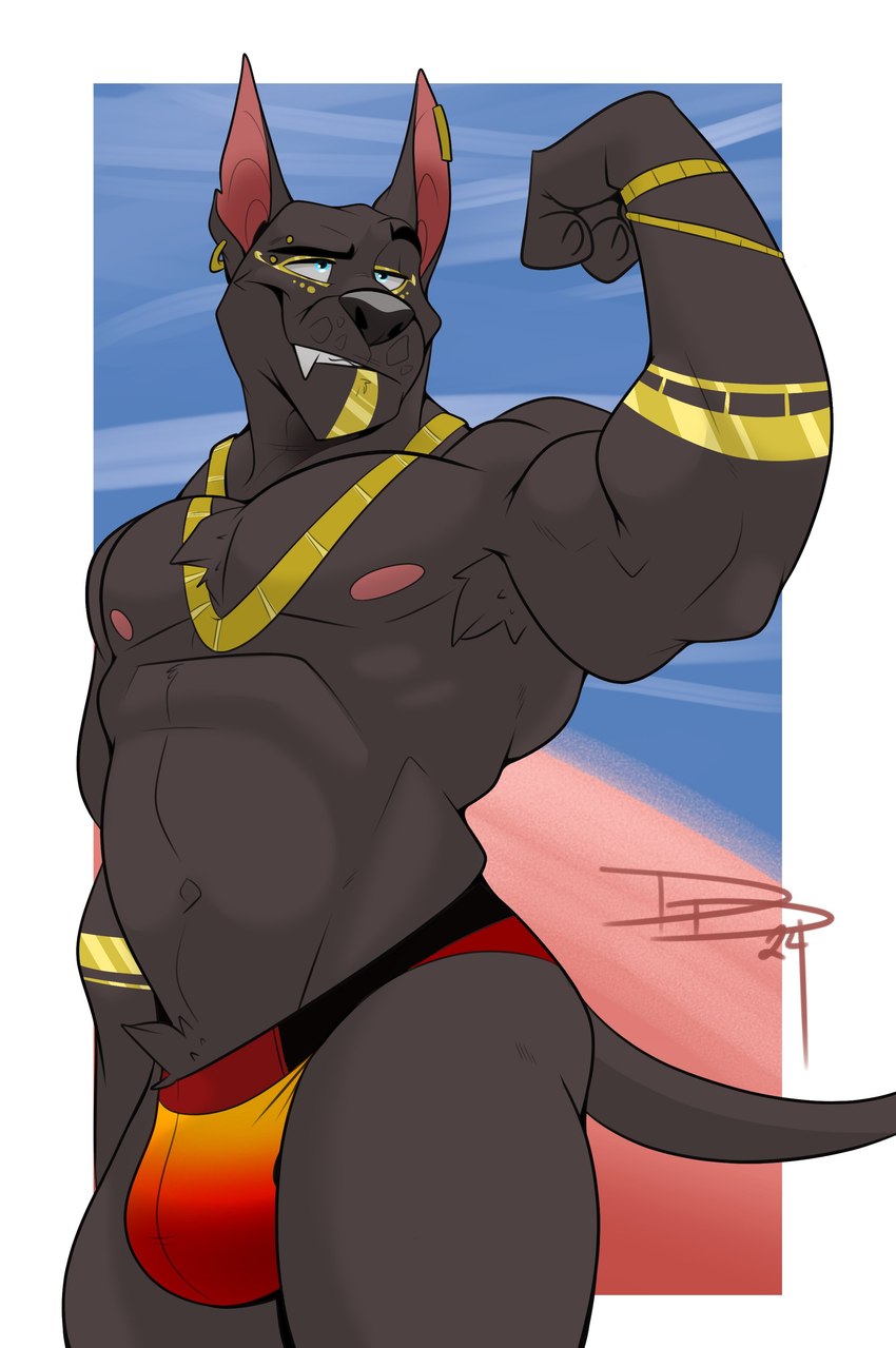 anubis (middle eastern mythology and etc) created by dragondrawer