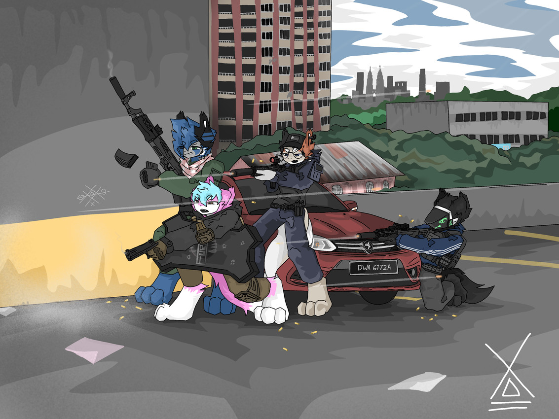 fan character and hz (proton holdings berhad and etc) created by hz foxy