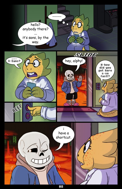 alphys and sans (undertale (series) and etc) created by absolutedream