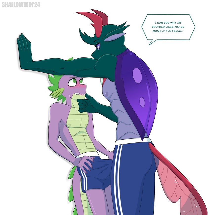 pharynx and spike (friendship is magic and etc) created by shallowwin