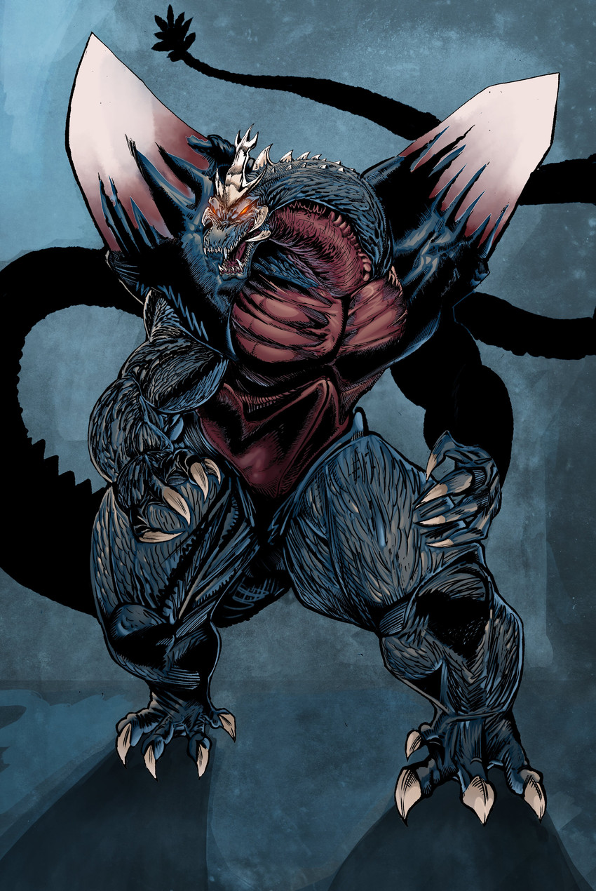 spacegodzilla (godzilla (series) and etc) created by christianwillett