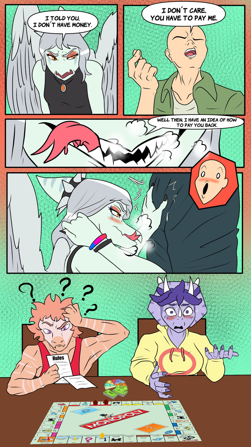 anon, fang, reed, and trish (ko op (game developer) and etc) created by fuegosonic93