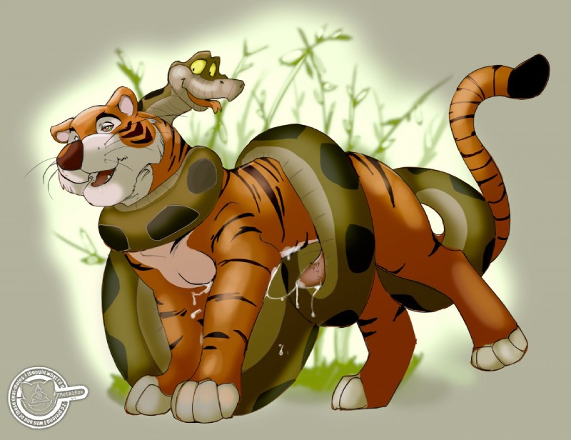 kaa and shere khan (the jungle book and etc) created by metalfox