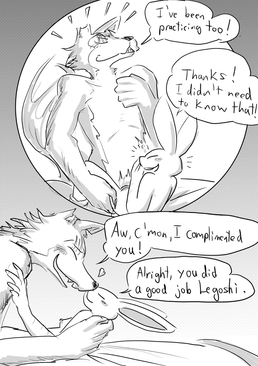 haru and legoshi (beastars) created by dragonweirdo