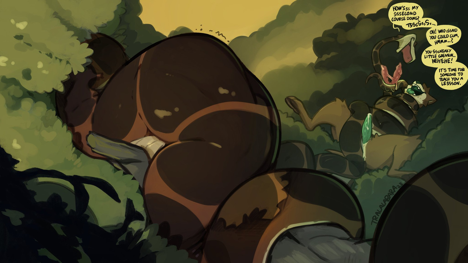 kaa and tralalabara (the jungle book and etc) created by haps