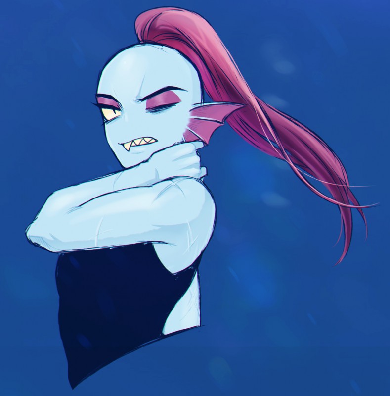 undyne (undertale (series) and etc) created by whan