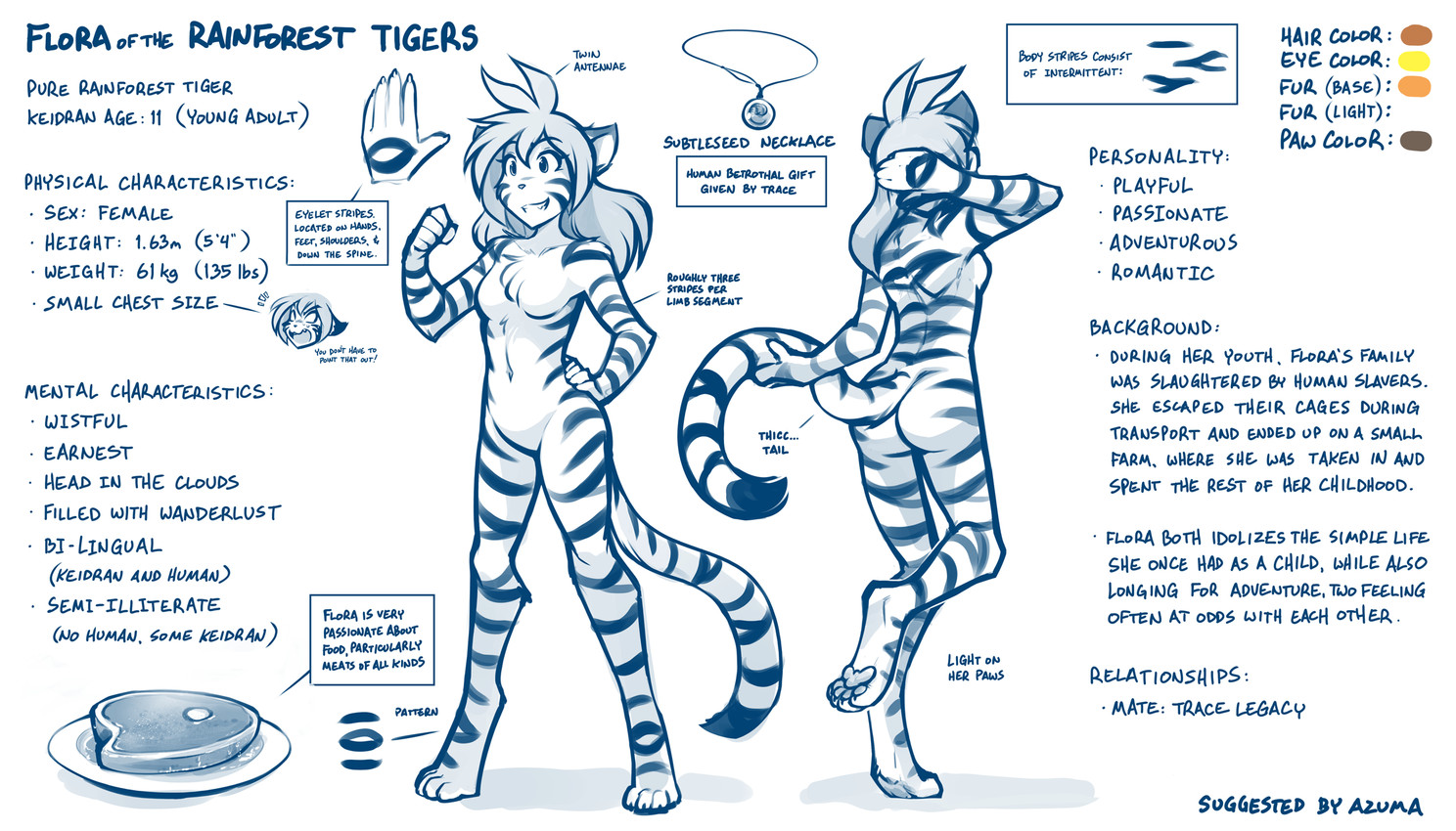 flora and trace legacy (twokinds) created by tom fischbach