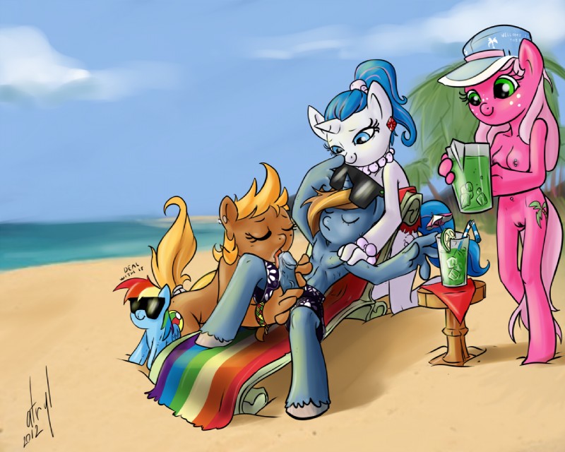 beach ball, fan character, and rainbow dash (friendship is magic and etc) created by atryl