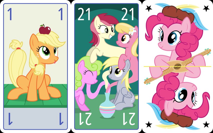 derpy hooves, pinkie pie, applejack, daisy, lily, and etc (friendship is magic and etc) created by parclytaxel