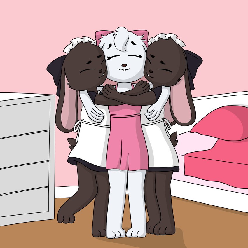 choco, cocoa, and pon pon created by ponponthebonbon