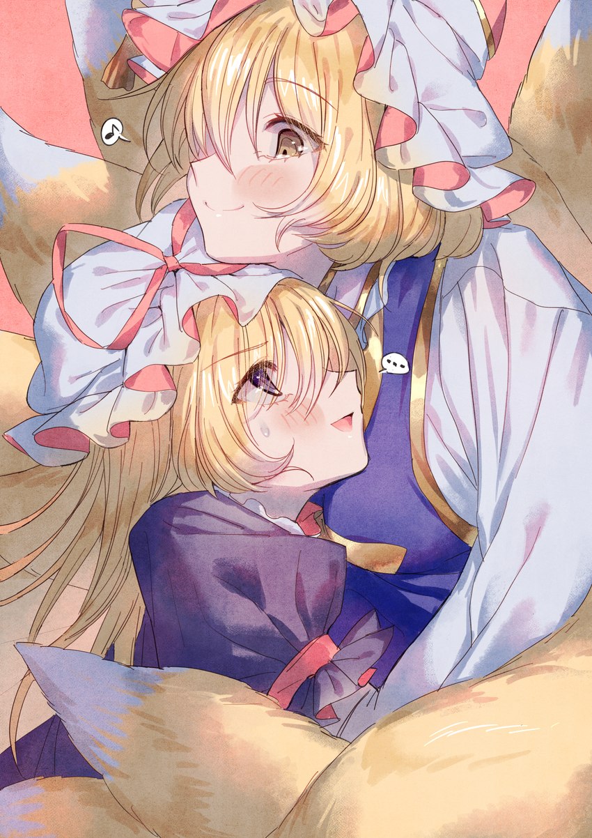 ran yakumo and yukari yakumo (touhou) created by masanaga (tsukasa)