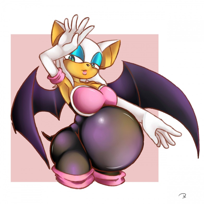 rouge the bat (sonic the hedgehog (series) and etc) created by bug pk