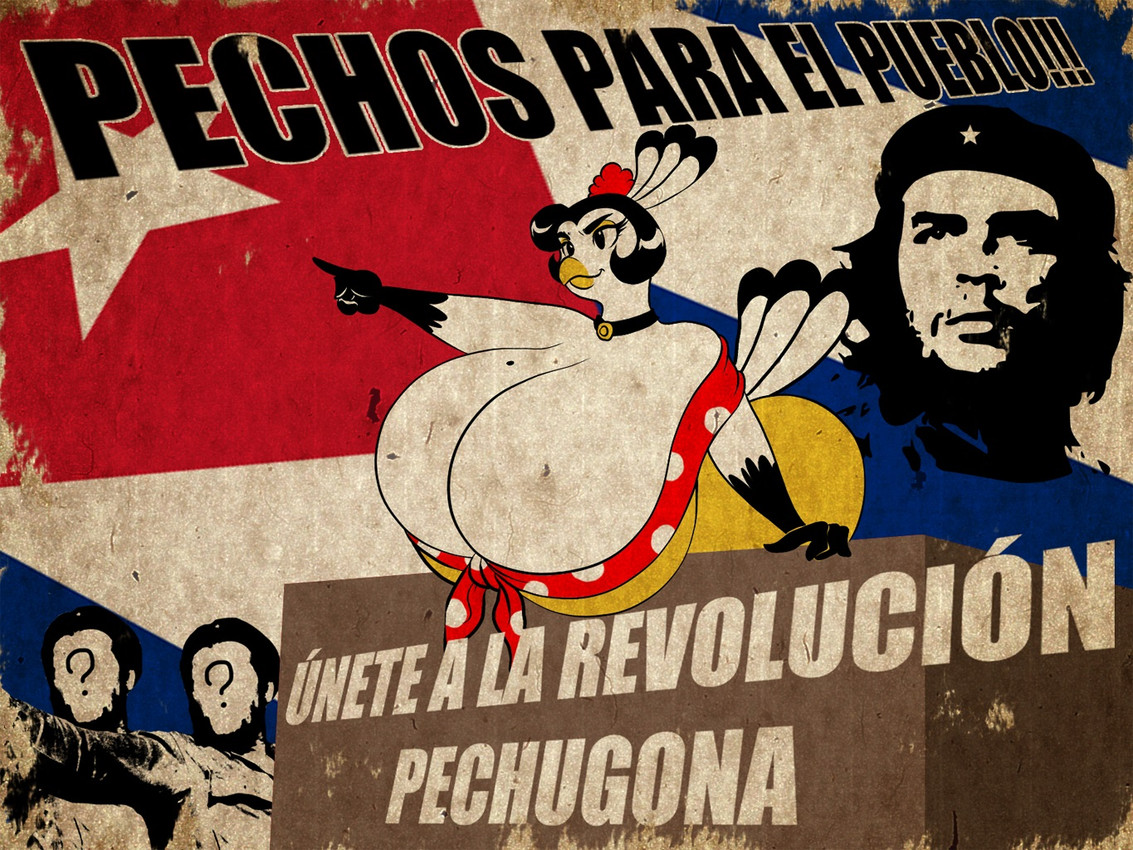 anon, che guevara, and pavita pechugona (la pavita pechugona) created by chochi