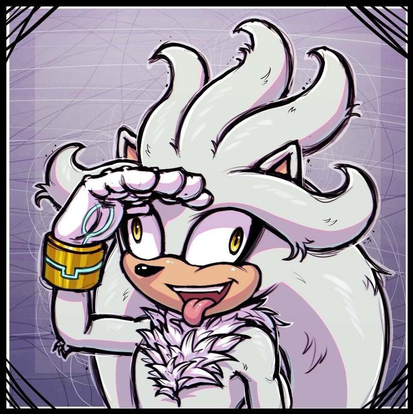 silver the hedgehog (sonic the hedgehog (series) and etc) created by skeletalheart