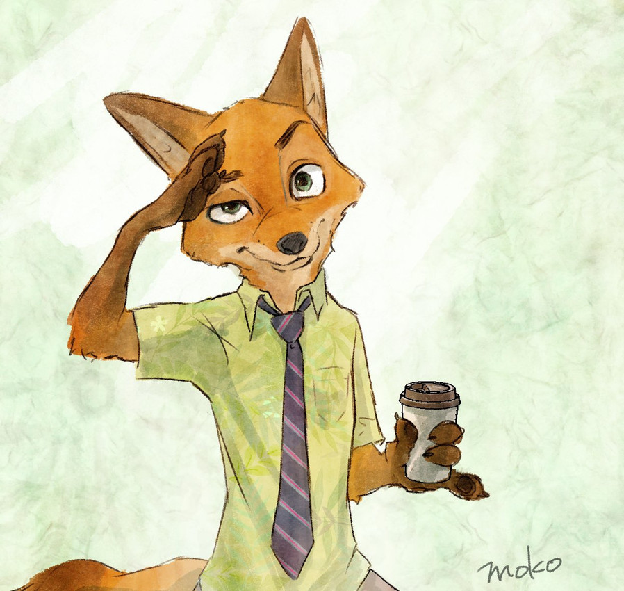 nick wilde (zootopia and etc) created by monmokamoko