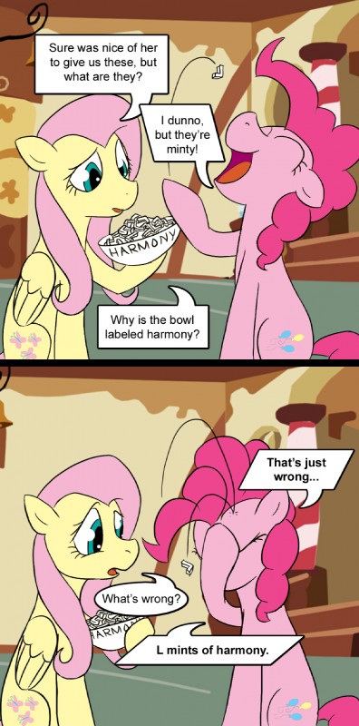 fluttershy and pinkie pie (friendship is magic and etc) created by loceri